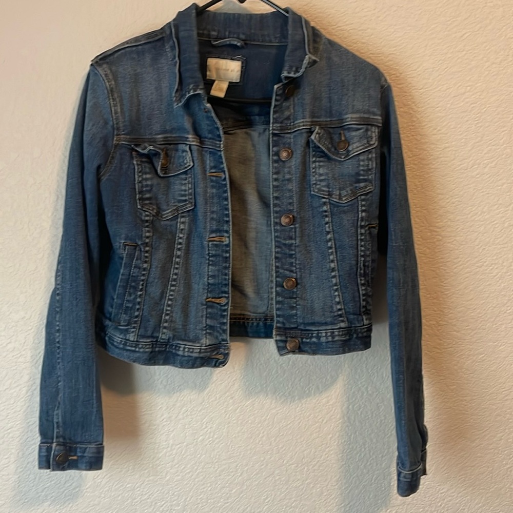 Forever 21 Cropped Denim Jacket women’s size large